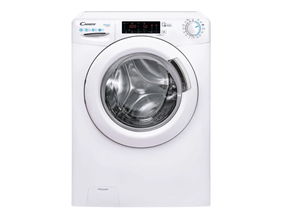 Candy Skalbimo mašina | CS 128TXME/1-S | Energy efficiency class A | Front loading | Skalbimo talpa 8kg | 1200 RPM | Gylis 53 cm | Plotis 60 cm | LCD | Baltas