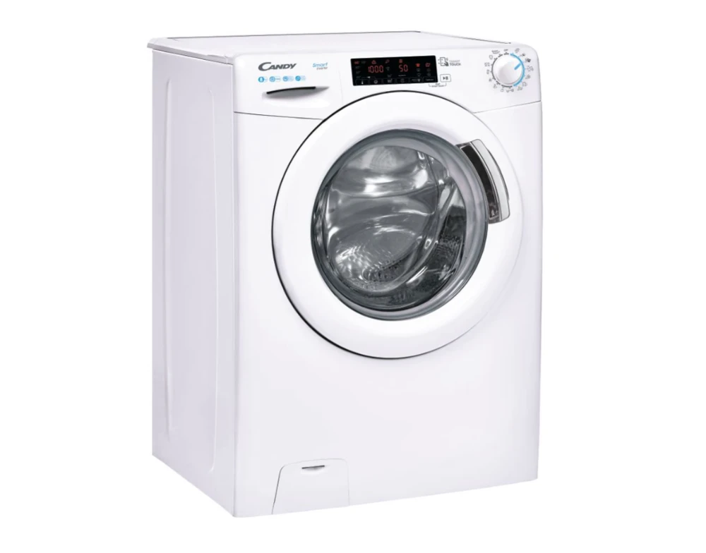 Candy Skalbimo mašina | CS 128TXME/1-S | Energy efficiency class A | Front loading | Skalbimo talpa 8kg | 1200 RPM | Gylis 53 cm | Plotis 60 cm | LCD | Baltas