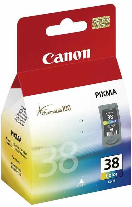 CANON CL-38 rašalo spausdinimo galvutė, spalvota, 9 ml, skirta PIXMA iP2500, 207 puslapiai