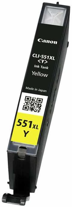 CANON 1LB CLI-551XLY rašalo kasetė geltona didelės talpos 700 puslapių 1 pakuotė XL