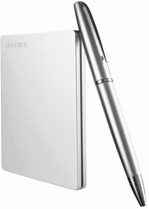 Kietasis diskas TOSHIBA Canvio Slim 1TB USB 3.2 Sidabrinis