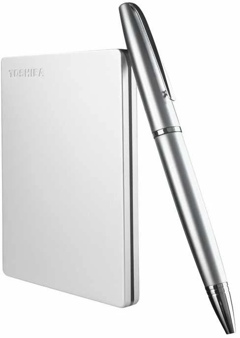 Kietasis diskas TOSHIBA Canvio Slim 2TB USB 3.2 Sidabrinis