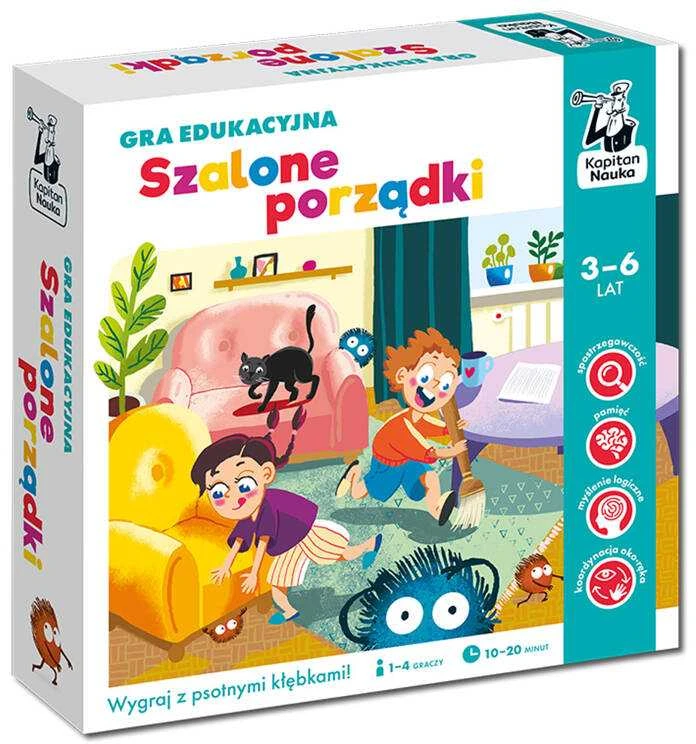 Kapitan Nauka Kapitono mokslo žaidimas Pašėlusi tvarkosi edukacinis žaidimas 3-6 metai GR0710