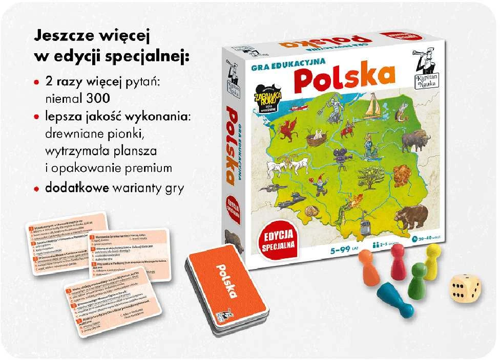 Kapitan Nauka Kapitono mokslo mokomojo stalo žaidimo lenkų specialusis leidimas GR0674