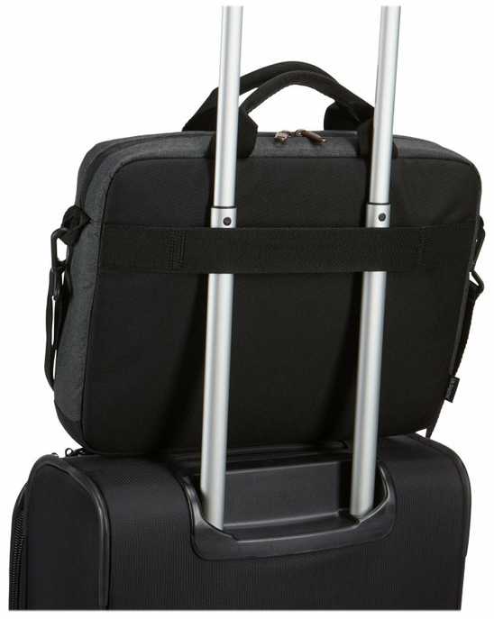 Case Logic | Era Attaché | Tinka iki 14" | Portfelis | Dirželis per petį | Obsidian