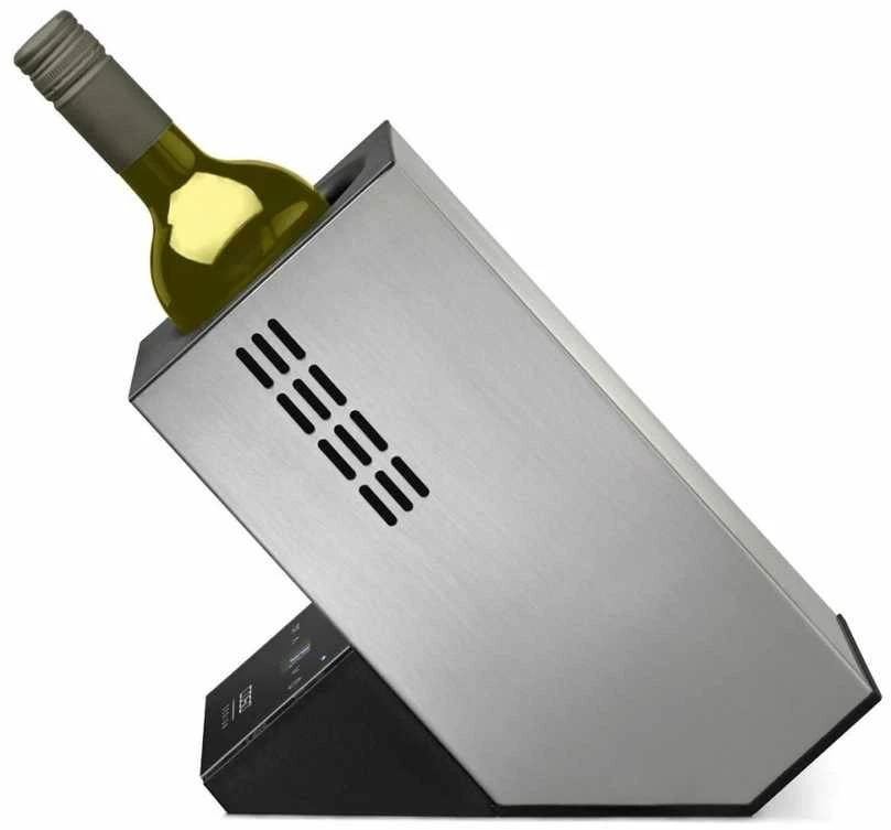 Vieno butelio vyno šaldytuvas Caso WineCase One, Pilkos spalvos