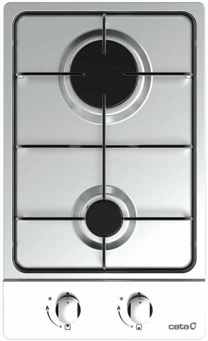 Nezatříděno CATA | Hob | GI 3002 X | Gas | Number of burners/cooking zones 2 | Rotary knobs | Nerūdijantis plienas