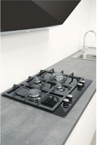 CATA Hob LCI 6031 B Dujinė kaitlentė, degiklių/kaitvietių skaičius 4, Juoda
