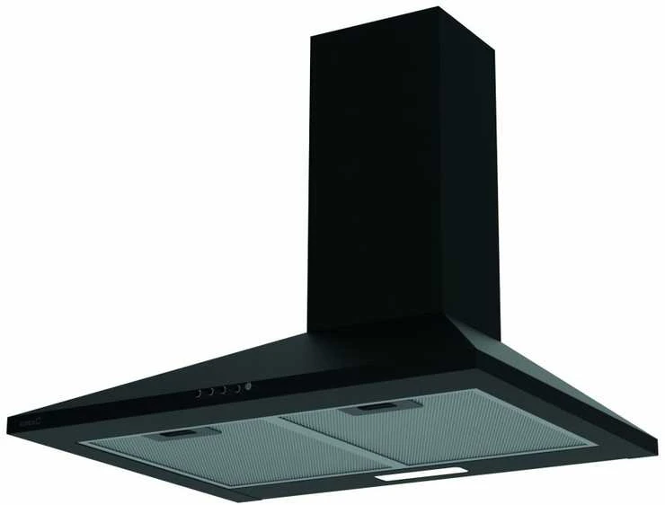 CATA Gartraukis | VK 6000 BK | Tvirtinamas prie sienos | Energijos vartojimo efektyvumo klasė A | Plotis 60 cm | 395 m³/h | Mechaninis | LED | Juodas