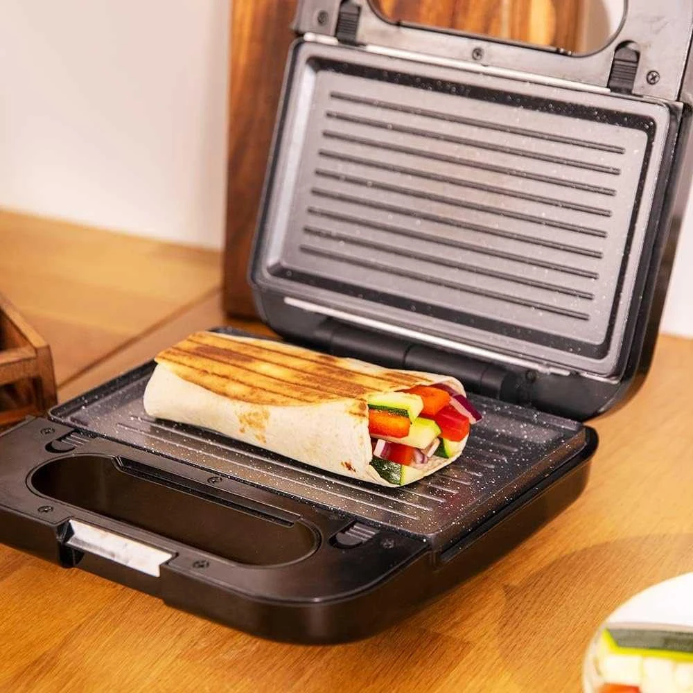 Sumuštinių keptuvas Cecotec Sumuštinių keptuvė | Rock’nToast 4in1 | 1000 W | Lėkščių skaičius: 4 | Juodas