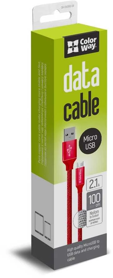 ColorWay | USB įkrovimo laidas | USB | 2,1 A
