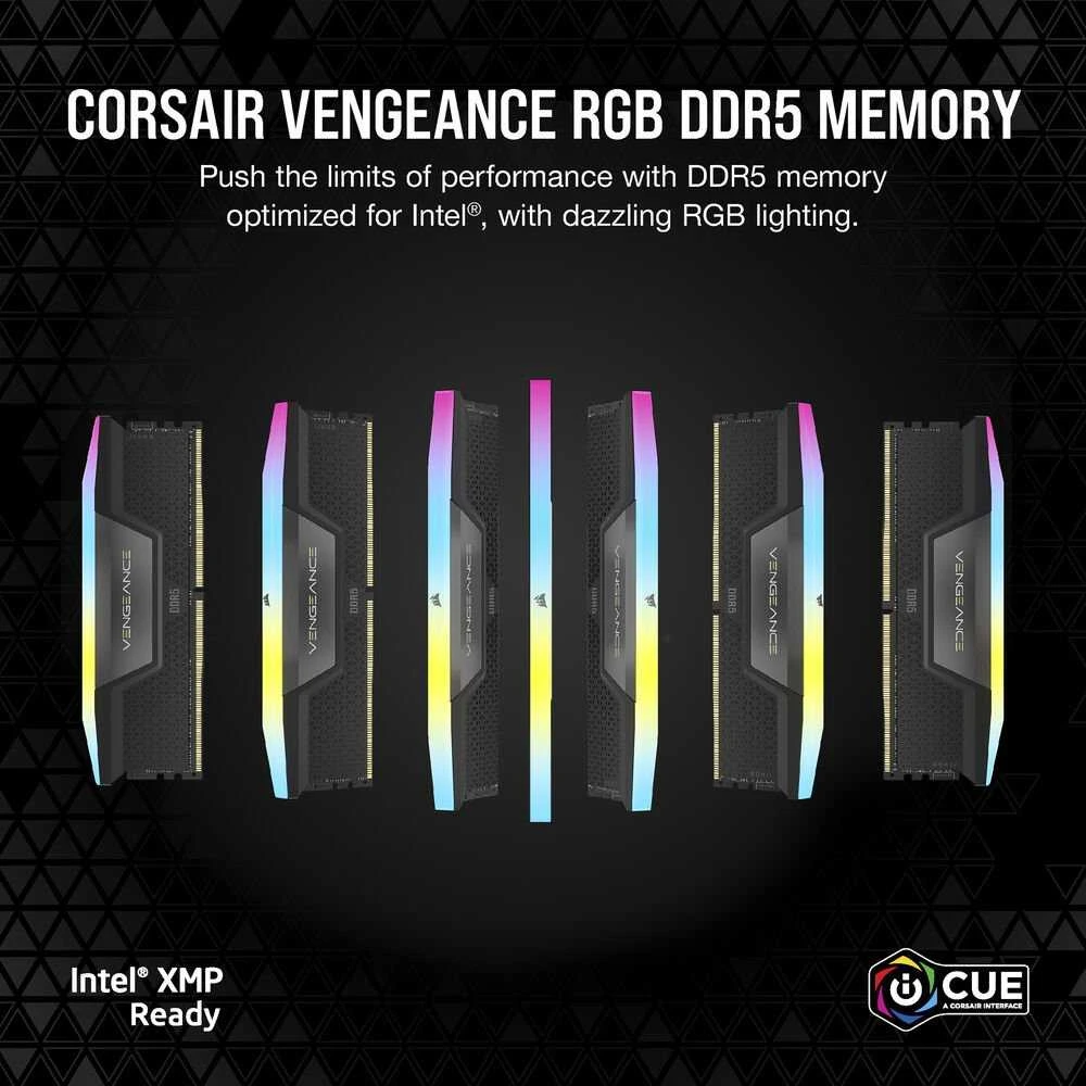 RAM „Corsair VENGEANCE RGB“ | 32 GB | DDR5 | 4000 MHz | Kompiuteriai/serveriai | Registracijos Nr. | ECC Nr.