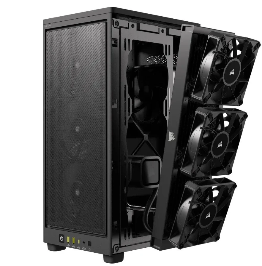 Corsair | AIRFLOW PC Case | 2000D | Mini-ITX | Juodas