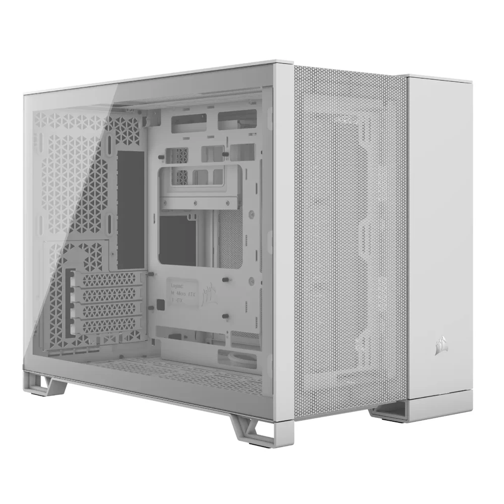 Corsair Dual Chamber PC Case | 2500D AIRFLOW | Mid Tower | Micro-ATX | Baltas