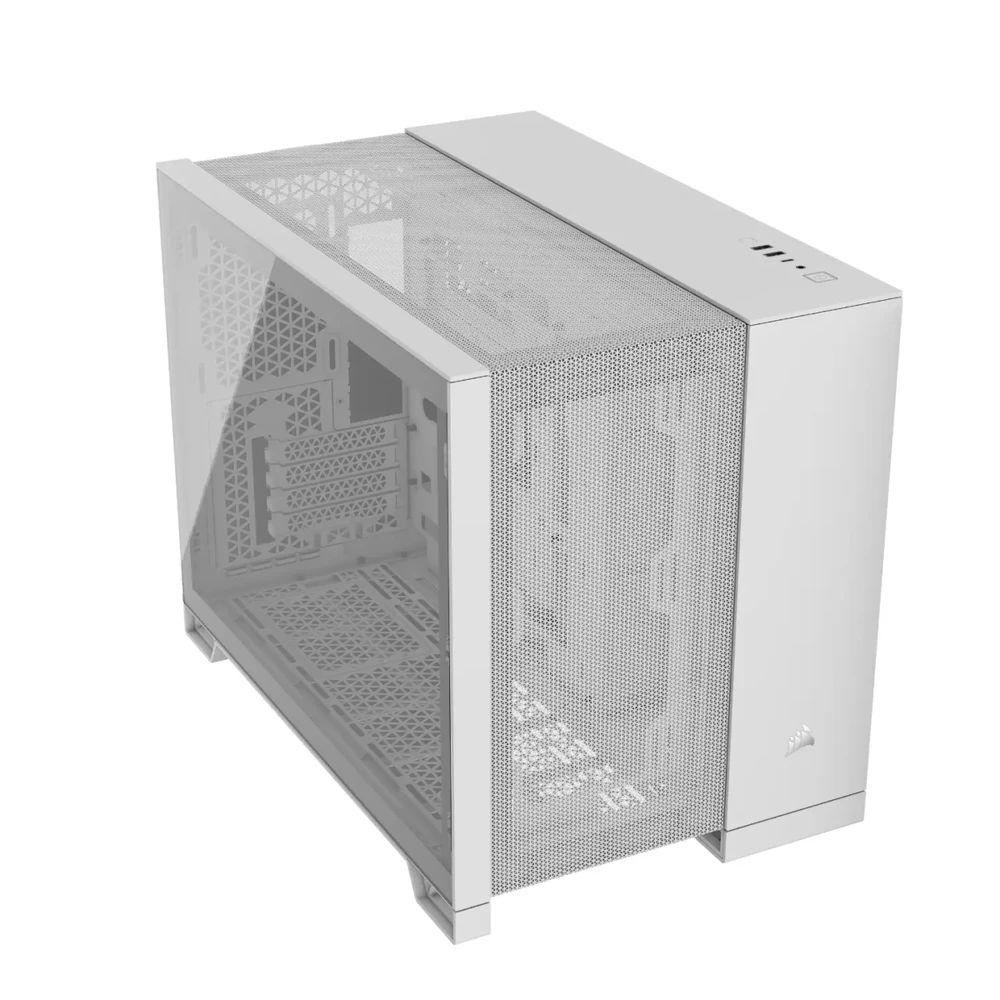 Corsair Dual Chamber PC Case | 2500D AIRFLOW | Mid Tower | Micro-ATX | Baltas