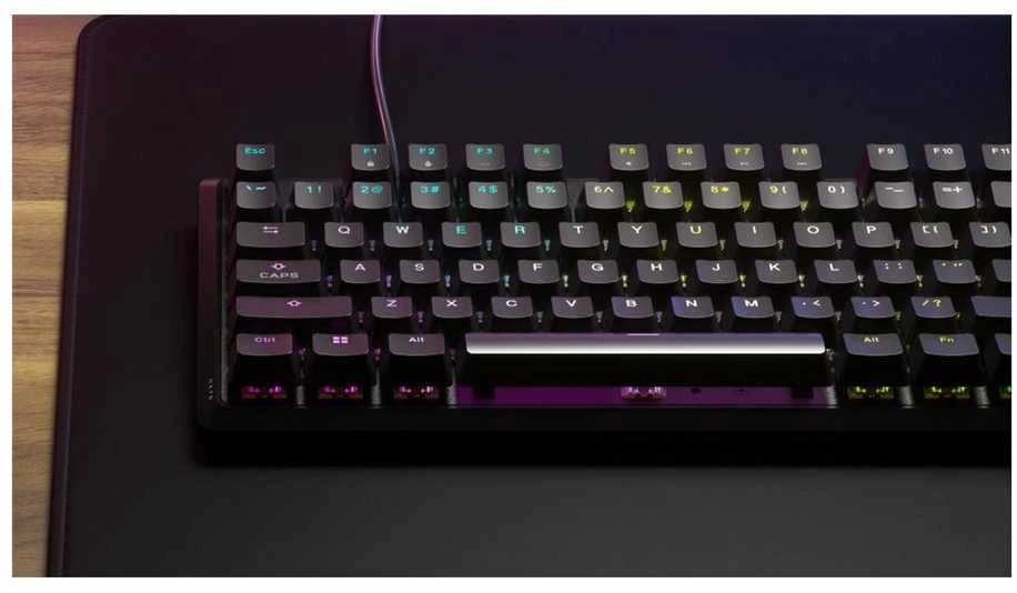 CORSAIR K70 RGB CORE Mechaninė klaviatūra žaidimams RGB LED pašvietimas CORSAIR Linear Raudona Juodas