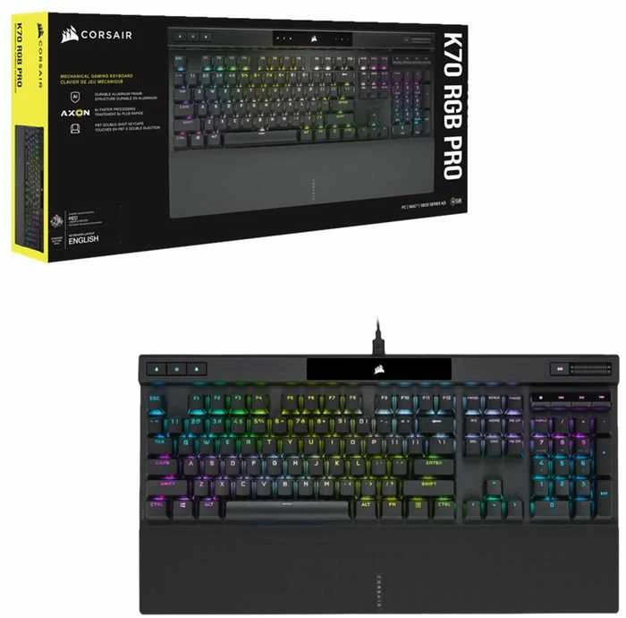Corsair Mechaninė klaviatūra žaidimams with PBT DOUBLE SHOT PRO Keycaps | K70 RGB PRO | Klaviatūra žaidimams | su laidu | Nordic | Juodas | CHERRY MX SPEED
