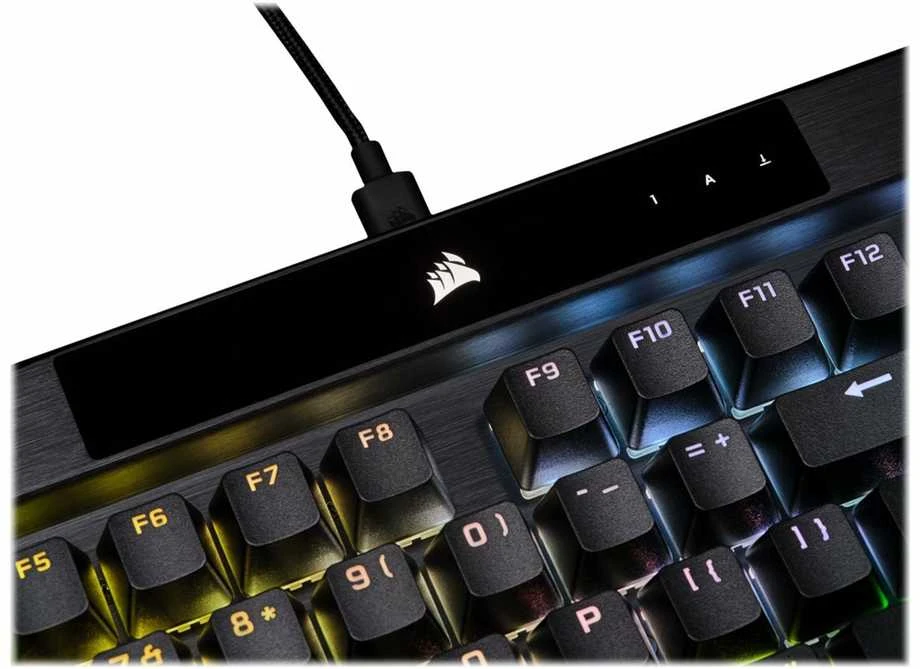 Corsair Mechaninė klaviatūra žaidimams with PBT DOUBLE SHOT PRO Keycaps | K70 RGB PRO | Klaviatūra žaidimams | su laidu | Nordic | Juodas | CHERRY MX SPEED