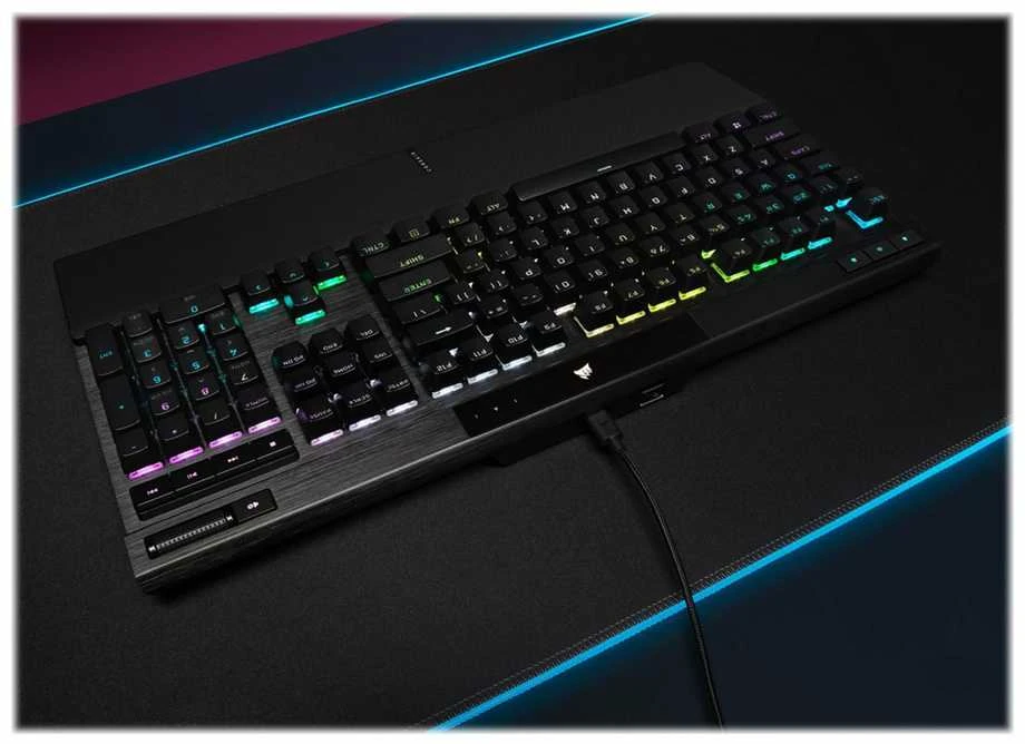 Corsair Mechaninė klaviatūra žaidimams with PBT DOUBLE SHOT PRO Keycaps | K70 RGB PRO | Klaviatūra žaidimams | su laidu | Nordic | Juodas | CHERRY MX SPEED
