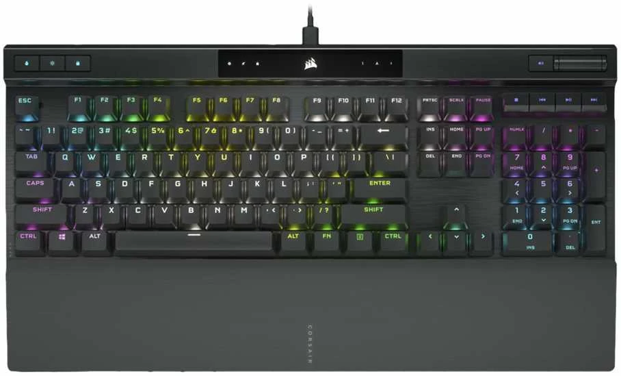 Corsair Mechaninė klaviatūra žaidimams with PBT DOUBLE SHOT PRO Keycaps | K70 RGB PRO | Klaviatūra žaidimams | su laidu | Nordic | Juodas | CHERRY MX SPEED