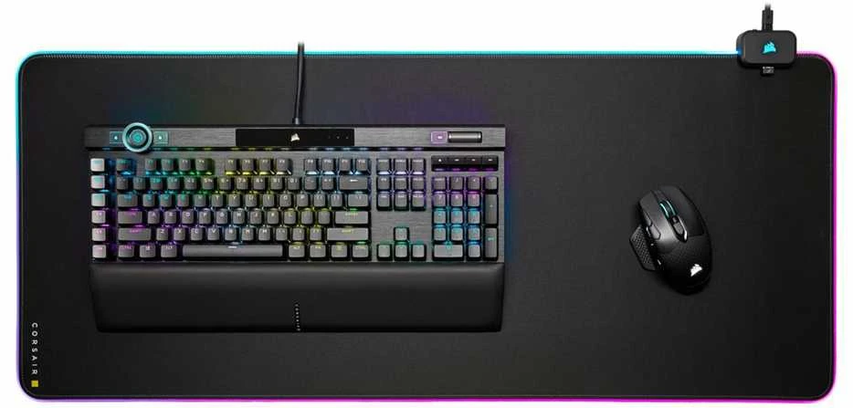 Pelės kilimėlis žaidimams Corsair MM700 RGB Extended Mouse Pad, 930mm x 400mm x 4mm