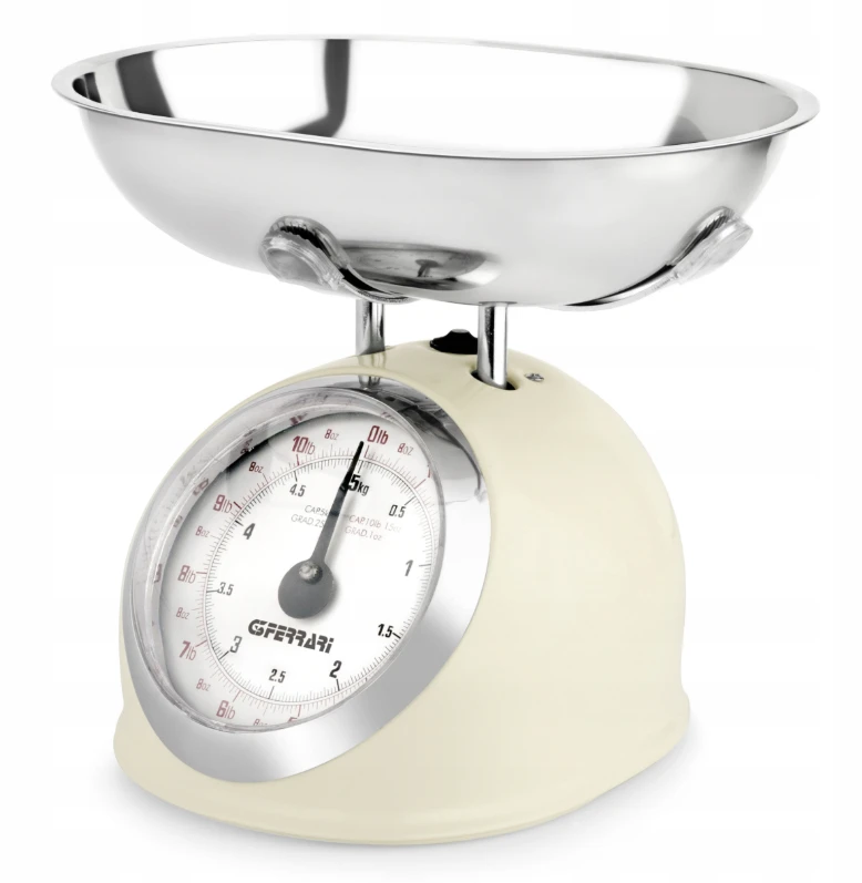 Virtuvinės svarstyklės G3Ferrari G3 Ferrari Aska rusvai gelsvas Round Mechanical kitchen scale