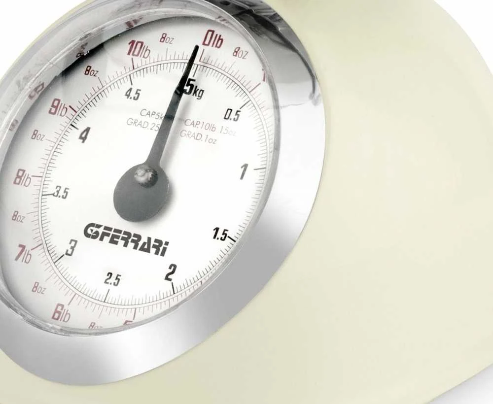 Virtuvinės svarstyklės G3Ferrari G3 Ferrari Aska rusvai gelsvas Round Mechanical kitchen scale