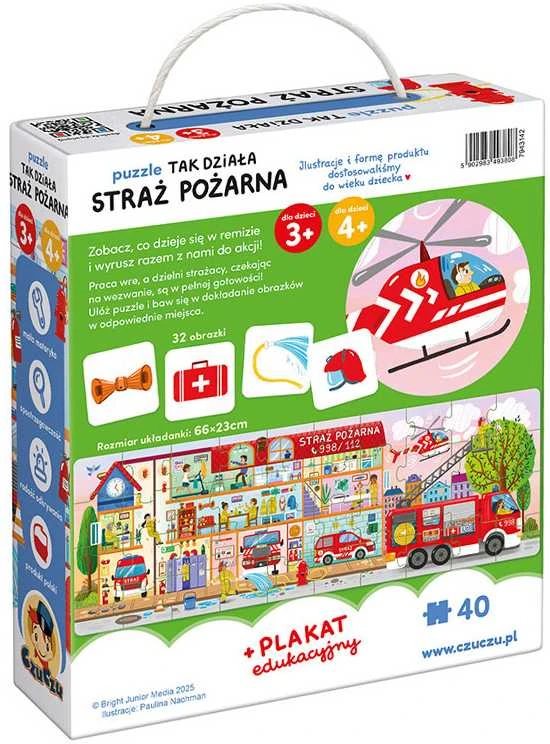 CzuCzu galvosūkis Taip dirba ugniagesiai 40 vienetų + mokomasis plakatas