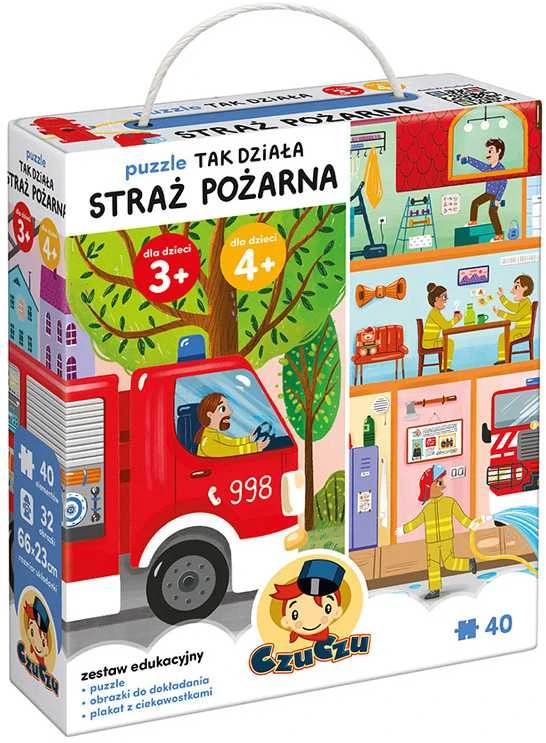 CzuCzu galvosūkis Taip dirba ugniagesiai 40 vienetų + mokomasis plakatas