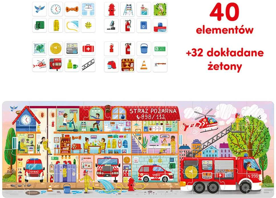 CzuCzu galvosūkis Taip dirba ugniagesiai 40 vienetų + mokomasis plakatas
