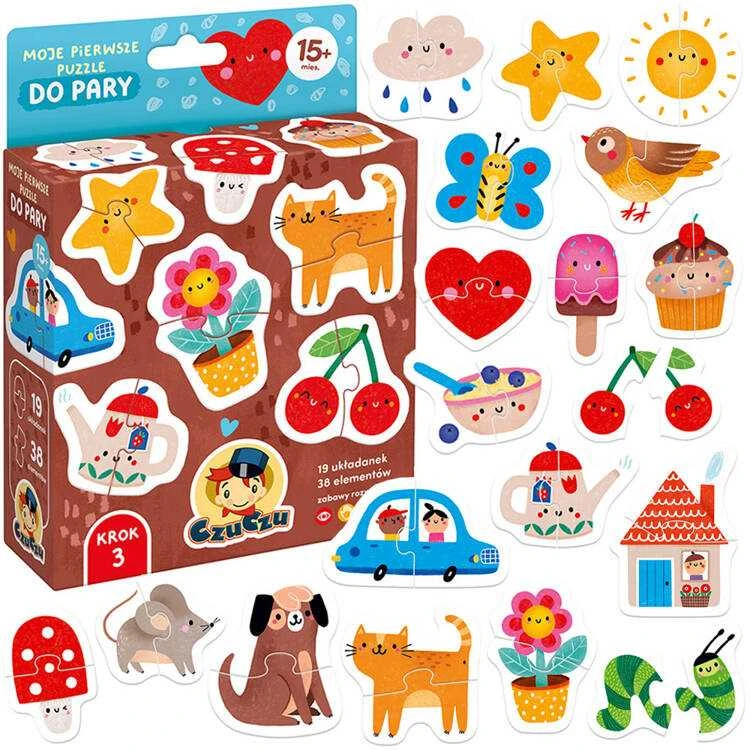 Dėlionė CzuCzu My first puzzle Pairs 19 puzzles 15m+ ZA5545