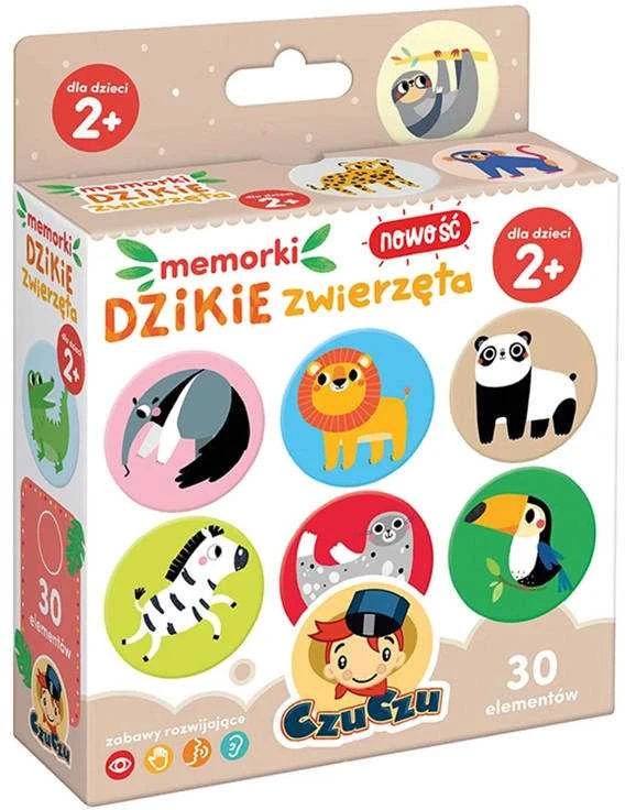 Dėlionė CzuCzu Memorki WILD ANIMALS atminties žaidimas ZA4046