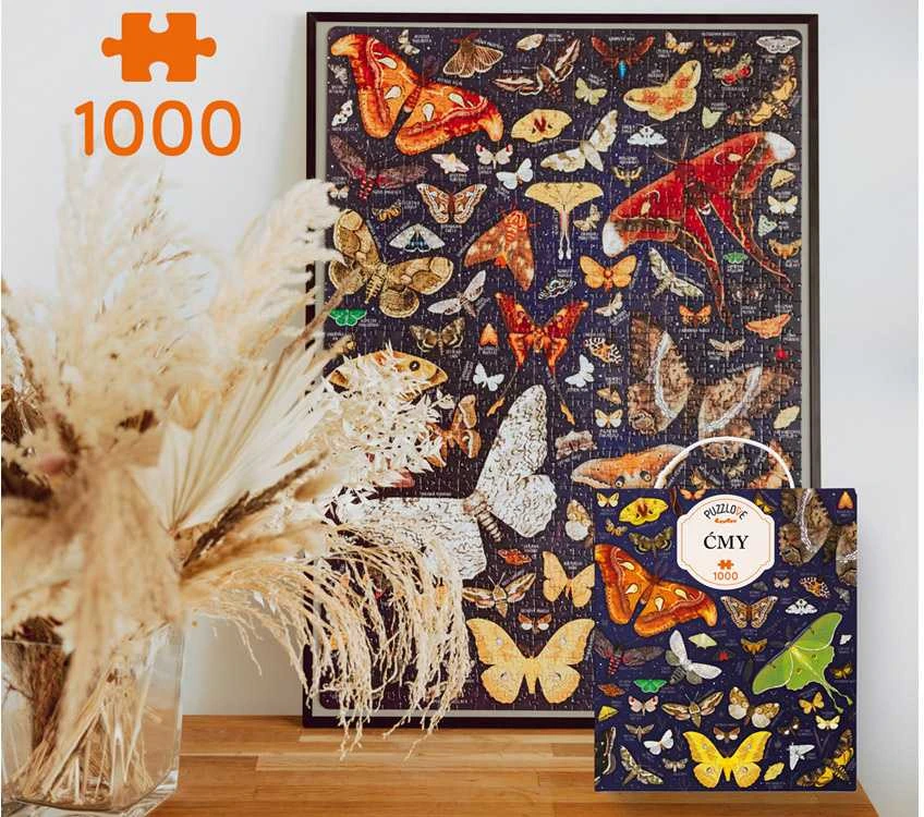 CzuCzu Dėlionė 1000 vnt. - Drugeliai
