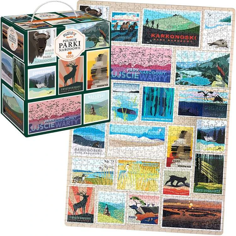 Dėlionė CzuCzu Puzzlove Lenkijos nacionaliniai parkai 1000 vnt.