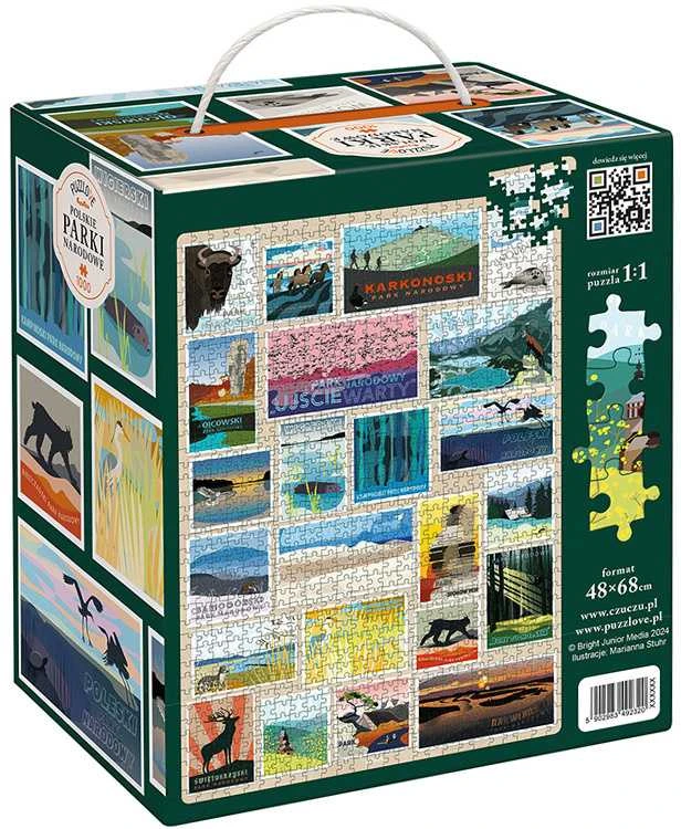Dėlionė CzuCzu Puzzlove Lenkijos nacionaliniai parkai 1000 vnt.