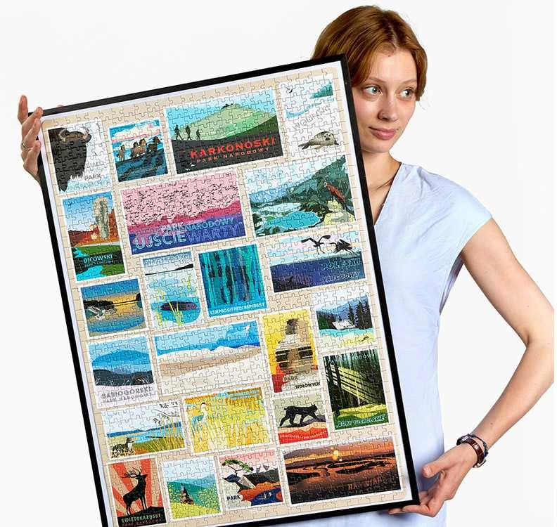 Dėlionė CzuCzu Puzzlove Lenkijos nacionaliniai parkai 1000 vnt.