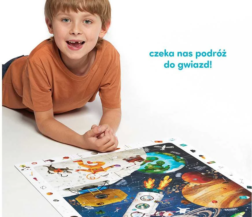 Dėlionė CzuCzu Observational puzzle Space 60 pieces + educational poster ZA5560