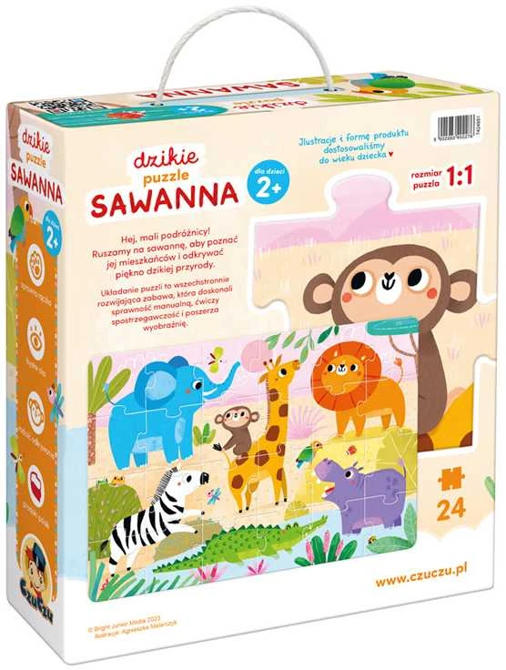 CzuCzu Dėlionė 24 vnt. - Laukinė savana