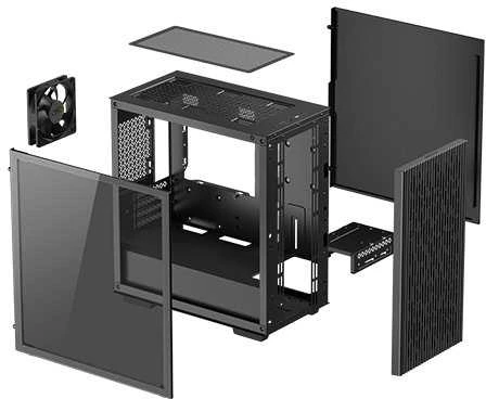„Deepcool“ | MATREXX 40 3FS | Juodas | „Micro ATX“ | ATX PS2_Ilgis mažesnis nei 170 mm