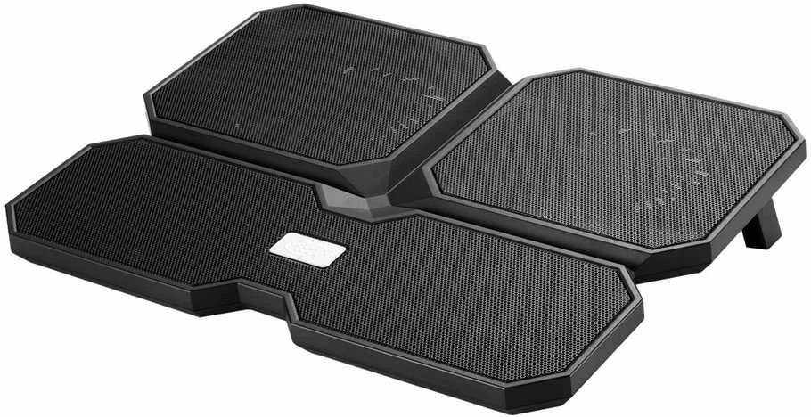 „Deepcool“ | Daugiabranduolis x6 | Nešiojamojo kompiuterio aušintuvas iki 15,6 colio | 380 x 295 x 24 mm | 900 g | Juodas