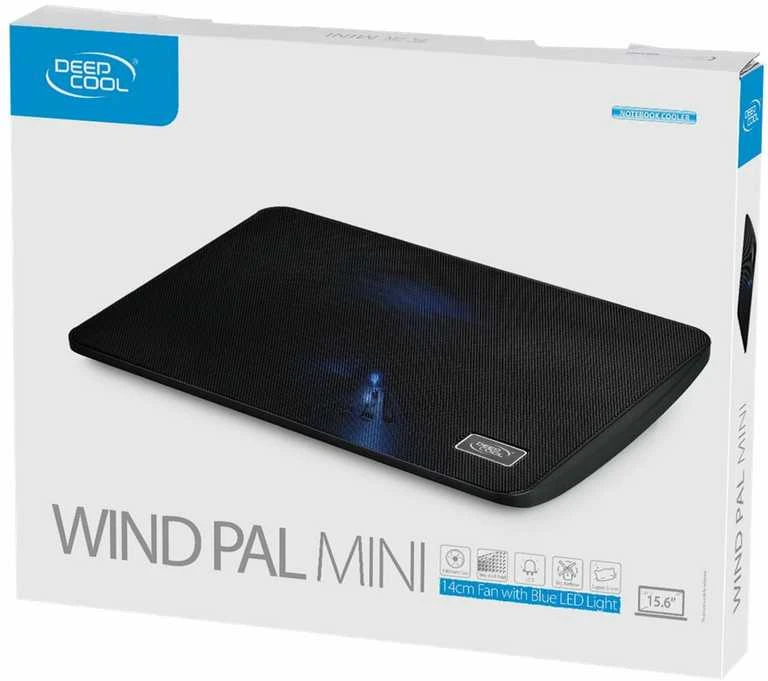 Deepcool | Wind Pal Mini | Nešiojamojo kompiuterio aušintuvas iki 15,6" | 340X250X25mm mm | 575g g