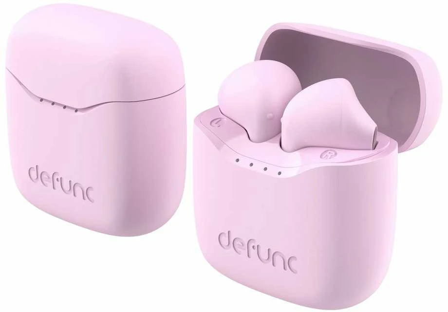 Defunc True Lite rožinės ausinės su dėklu