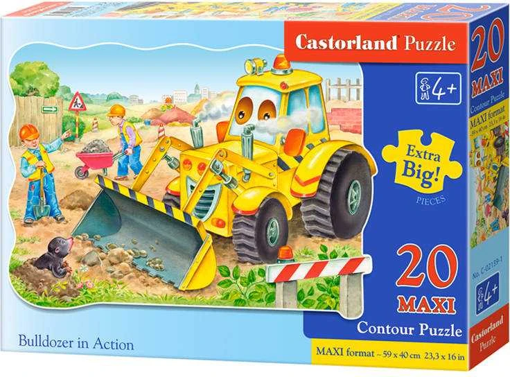 Castorland Dėlionė 20 vnt. - Buldozeris