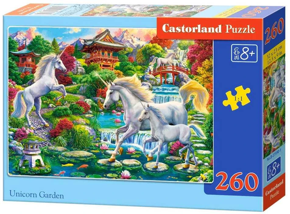 Castorland Dėlionė 260 vnt. - Vienaragių sodas