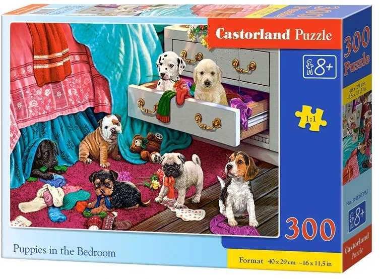 Castorland Dėlionė 300 vnt. - Šuniukai miegamajame