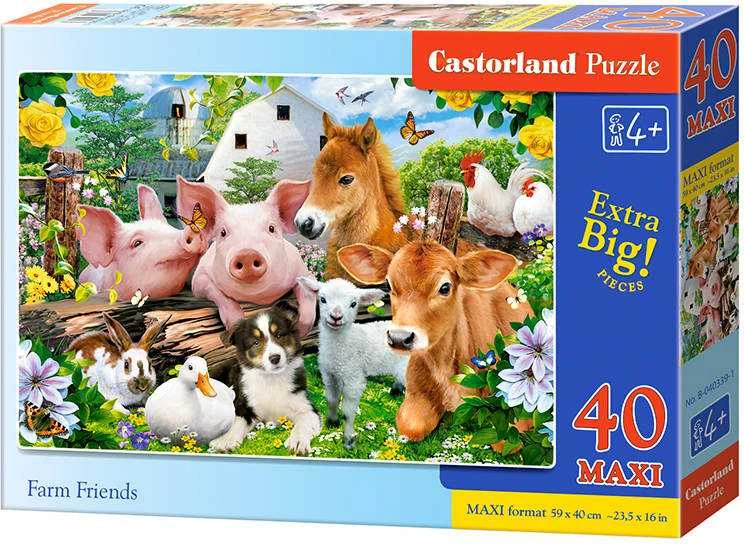 Castorland Dėlionė 40 vnt. - Ūkio draugai