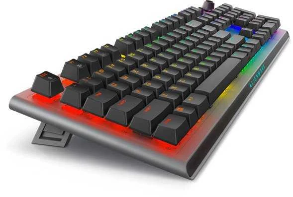Dell | Alienware Tri-Mode AW920K | Belaidė klaviatūra žaidimams | Wireless | Bluetooth | RGB LED pašvietimas | Belaidė jungtis | US | CHERRY MX Raudona | Dark Side of the Moon