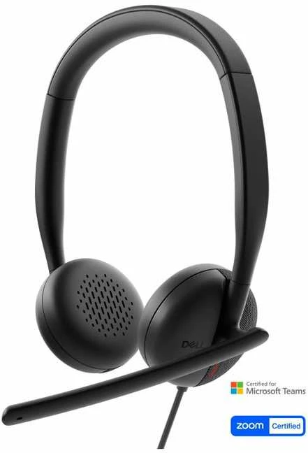 Dell | Ausinės | WH3024 | Įmontuotas mikrofonas | USB-C, USB-A | Juodos