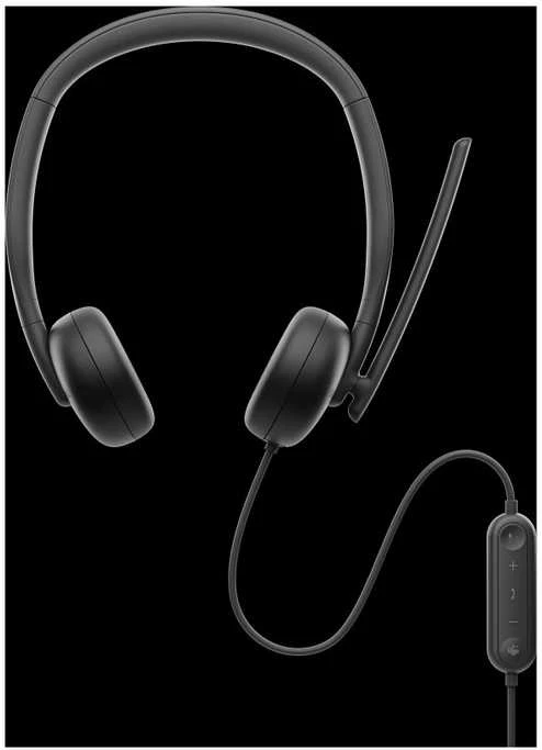 Dell | Ausinės | WH3024 | Įmontuotas mikrofonas | USB-C, USB-A | Juodos