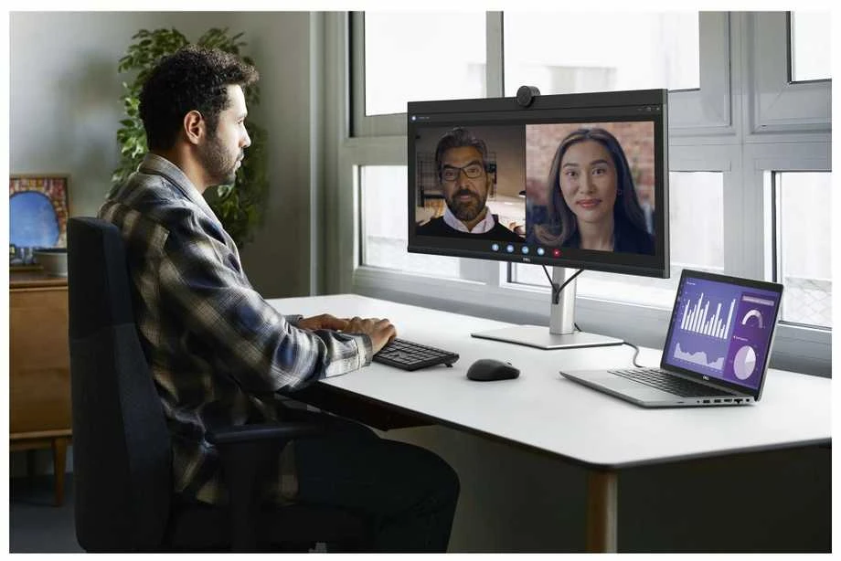 Dell Pro 34 Plus P3424WEB vaizdo konferencijų monitorius, 34" IPS WQHD